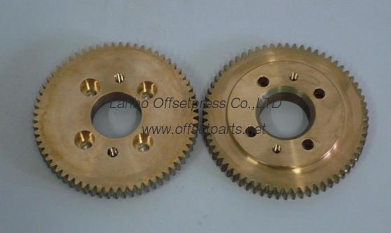 komori damping roller copper gear ,98x16mm gear , komori gear spare parts for komori L-40 machine